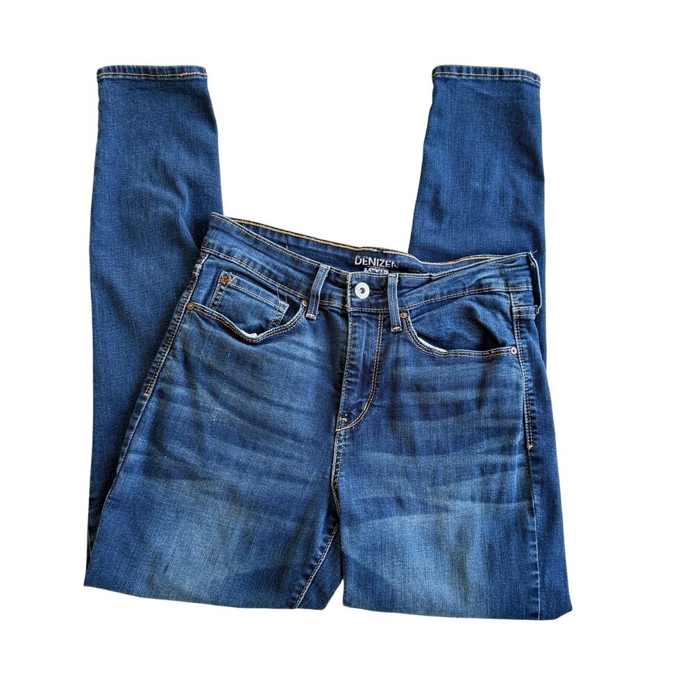 Levi’s Denizen Women’s 4S 27x28 High Rise Skinny Denim Shorts Blue